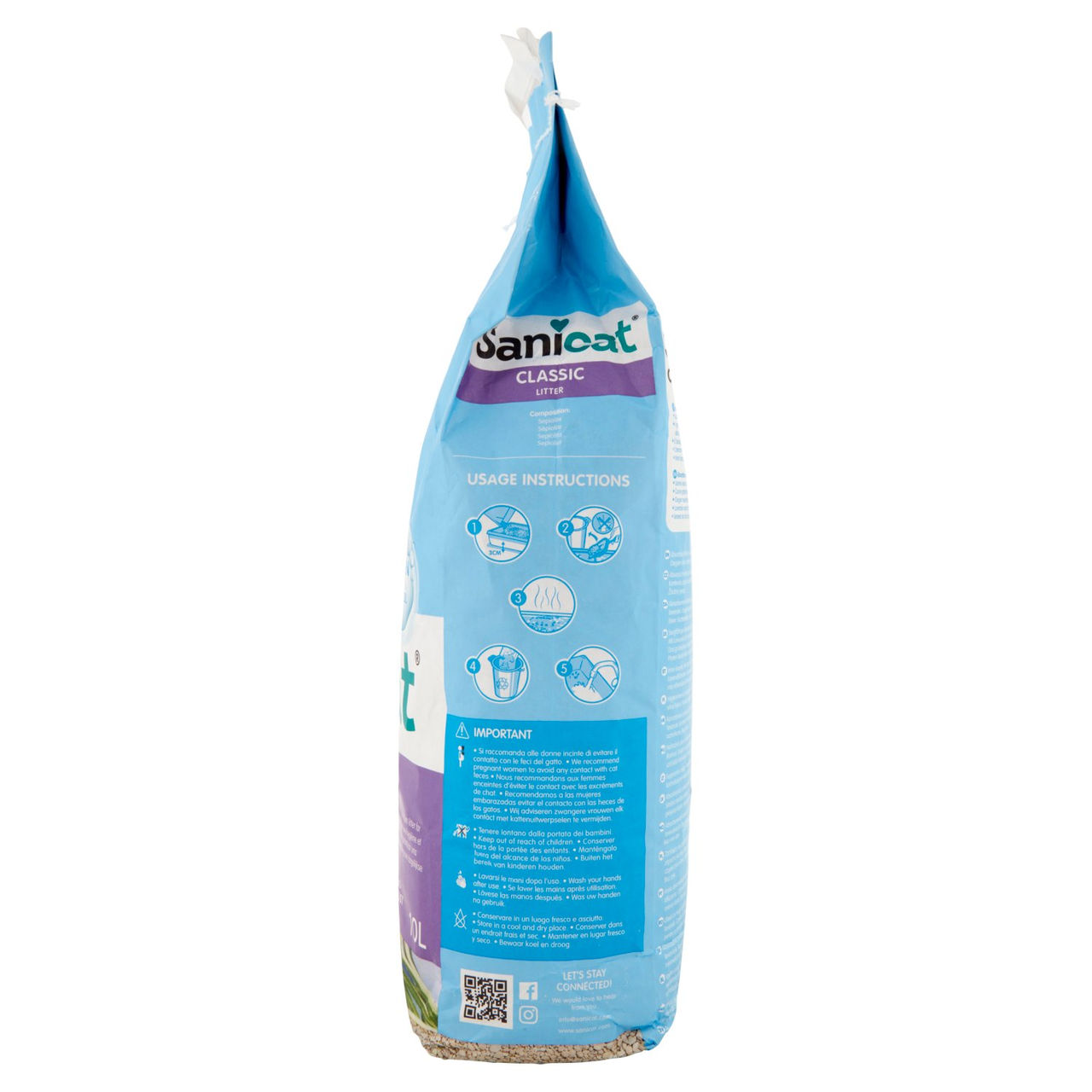 Sanicat Classic Lettiera assorbente Lavender 10 L