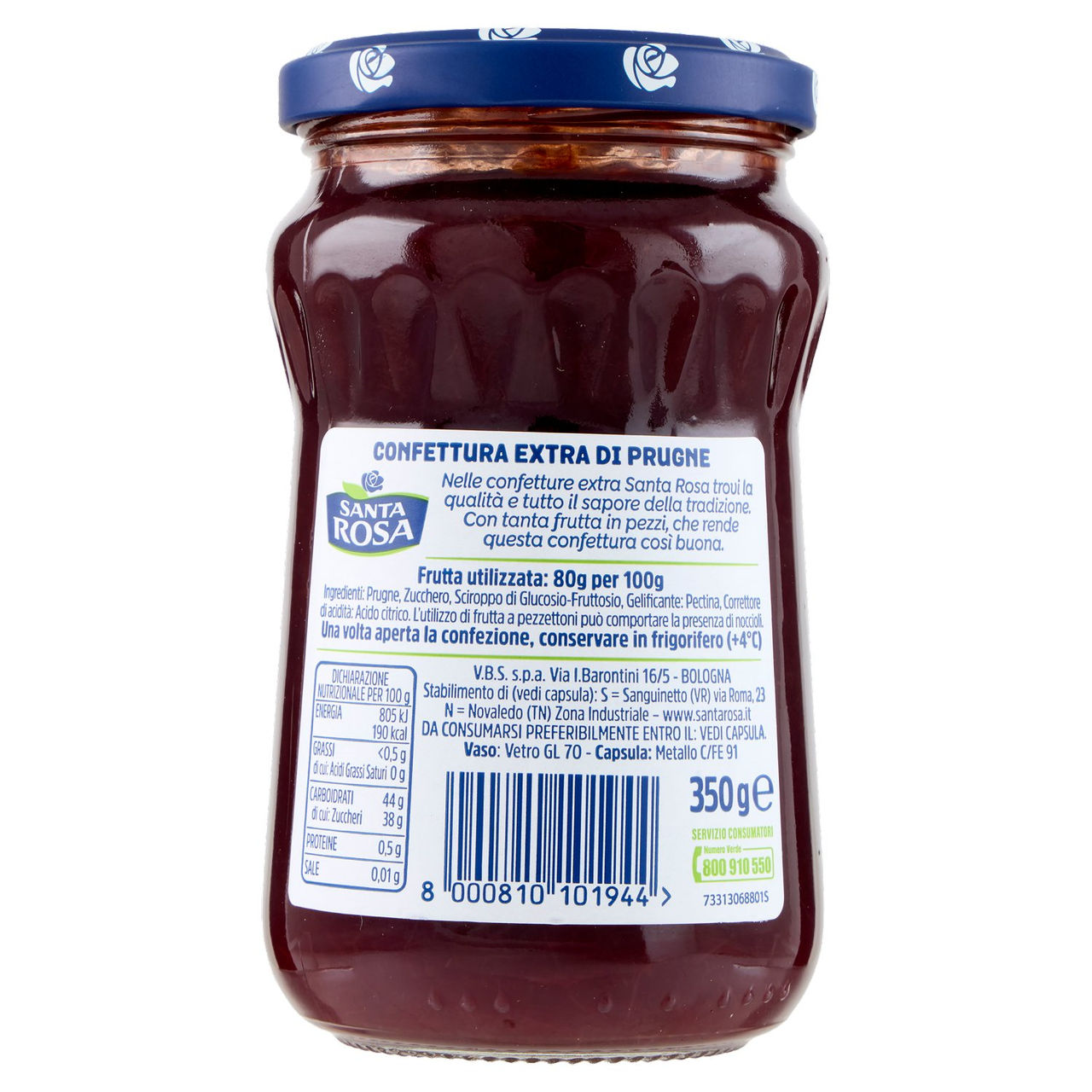 Santa Rosa Prugna 350 g