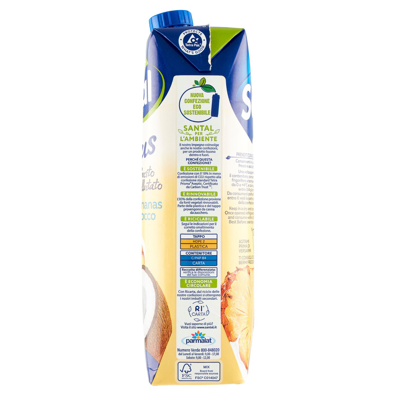 Santàl Plus Gusto Vellutato ananas cocco 1000 ml