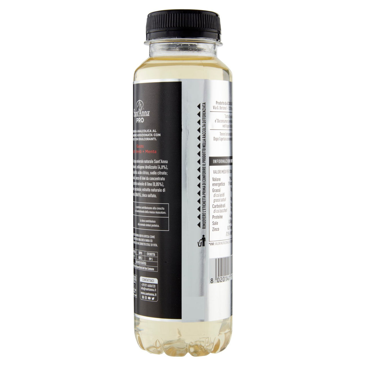 Sant'Anna Pro 15g Proteine   Zinco Gusto Frutti Verdi   Menta 330 ml