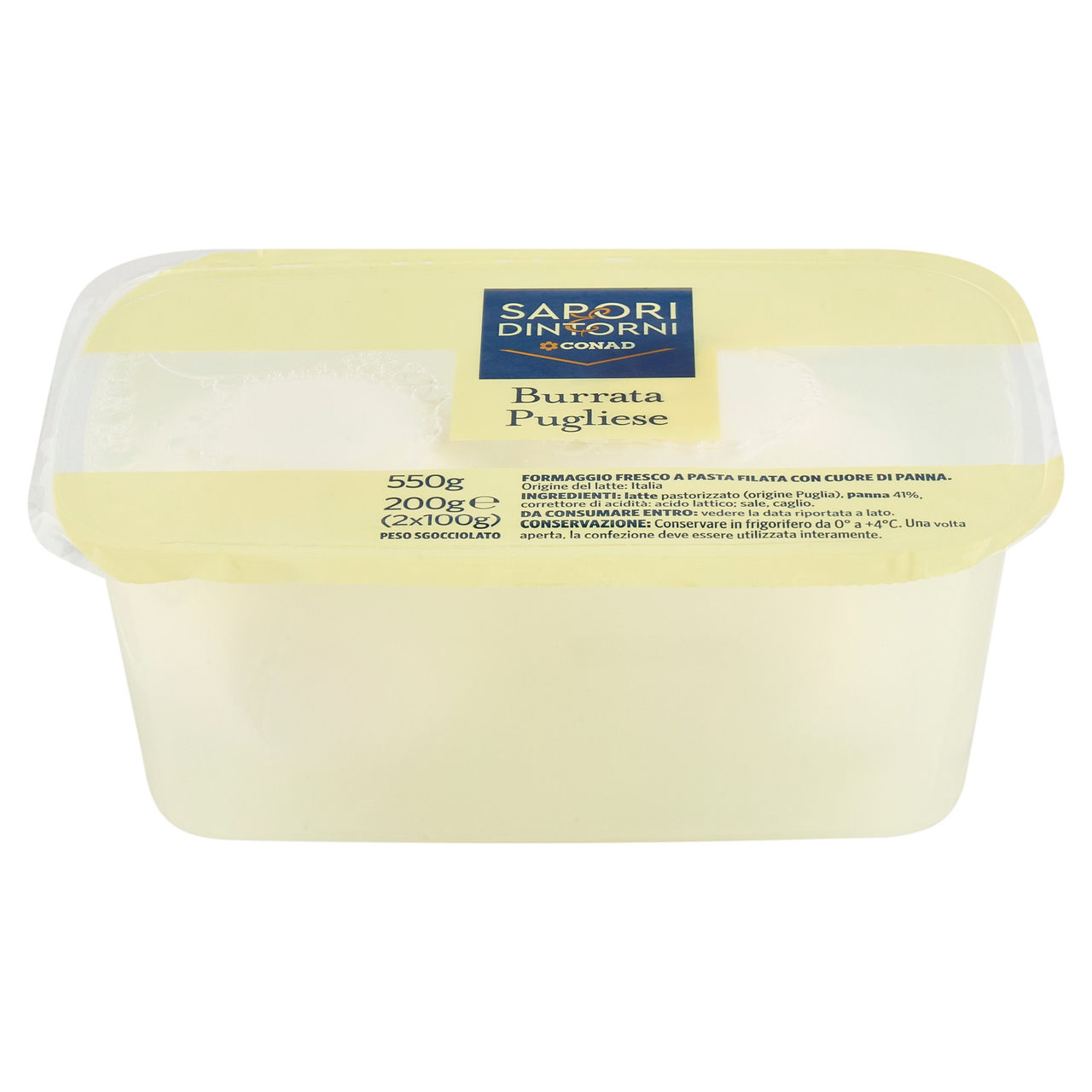 Burrata pugliese 2 x 100 g Conad in vendita online