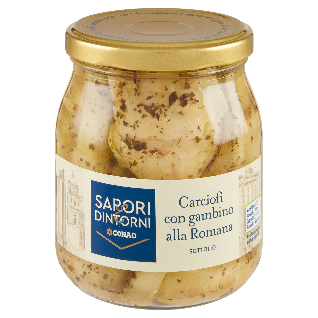 SAPORI & DINTORNI CONAD Carciofi con gambino alla Romana Sottolio 520 g