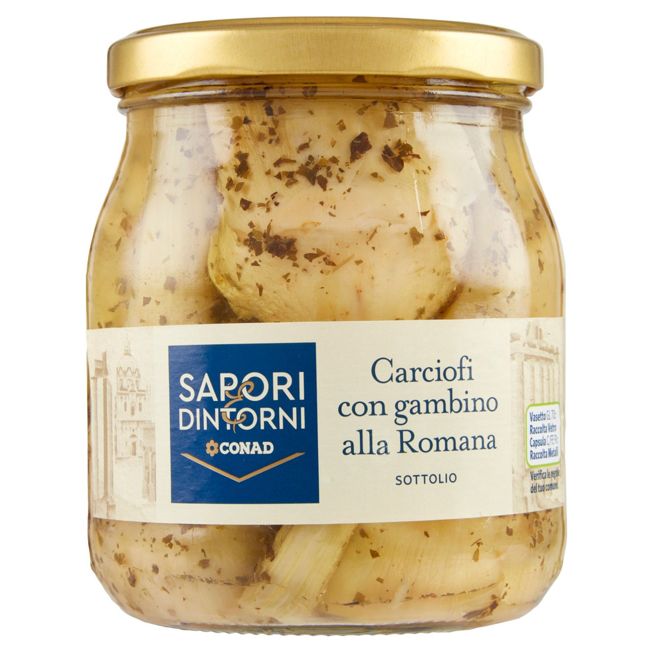 SAPORI & DINTORNI CONAD Carciofi con gambino alla Romana Sottolio 520 g