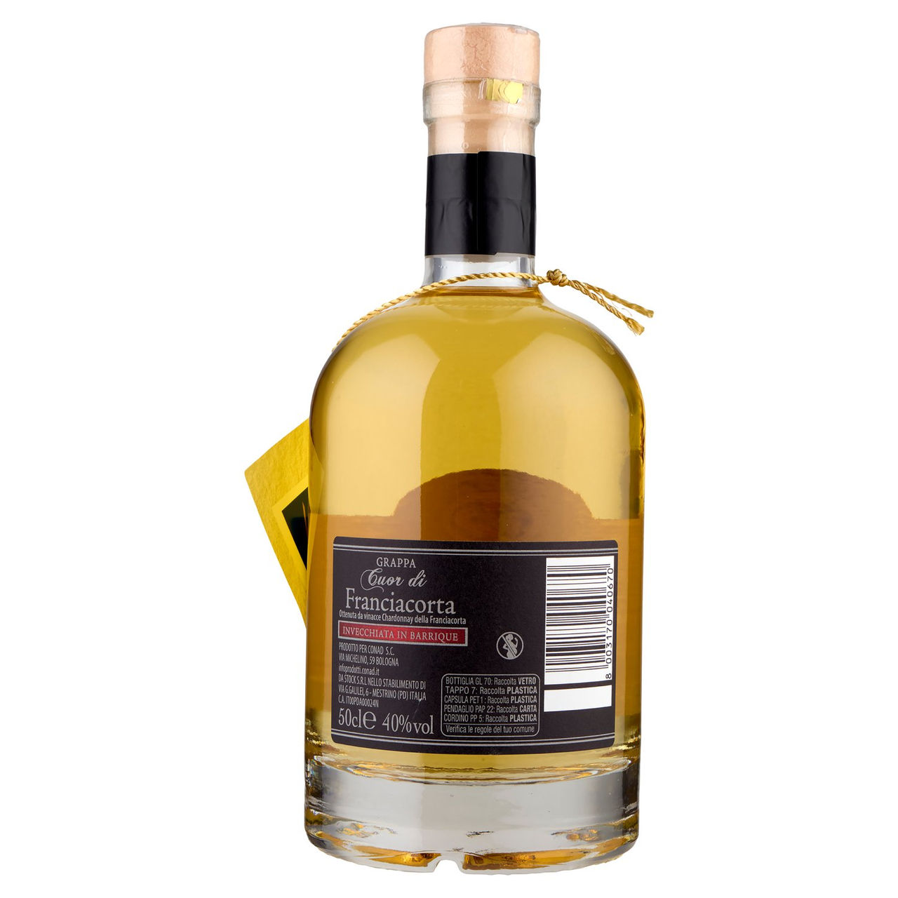 Grappa Cuor di Franciacorta 50 cl Conad online