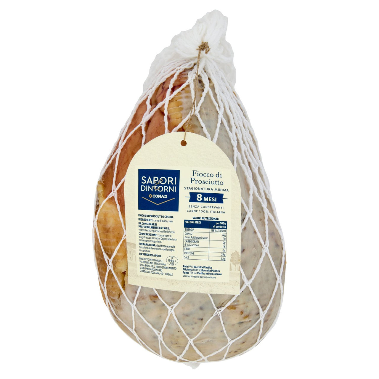 SAPORI & DINTORNI CONAD Fiocco di Prosciutto Stagionatura Minima 8 Mesi