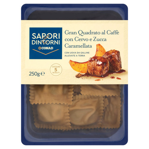 SAPORI & DINTORNI CONAD Gran Quadrato al Caffè con Cervo e Zucca Caramellata 250 g