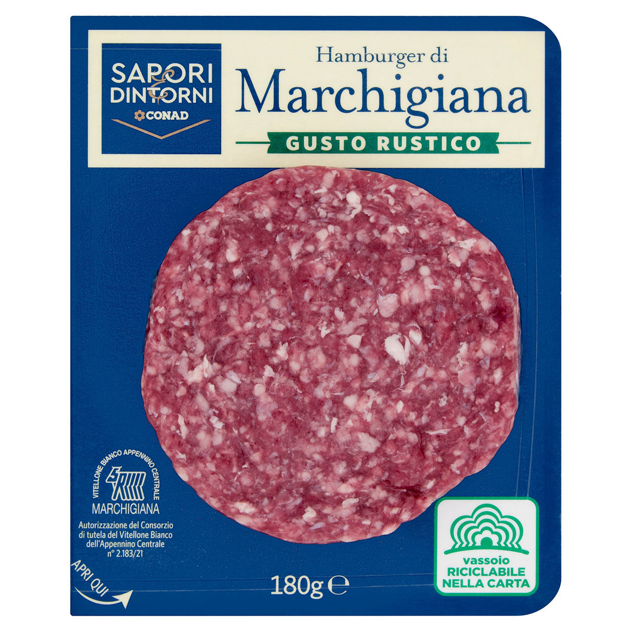 Hamburger di Marchigiana Gusto Rustico 180 g