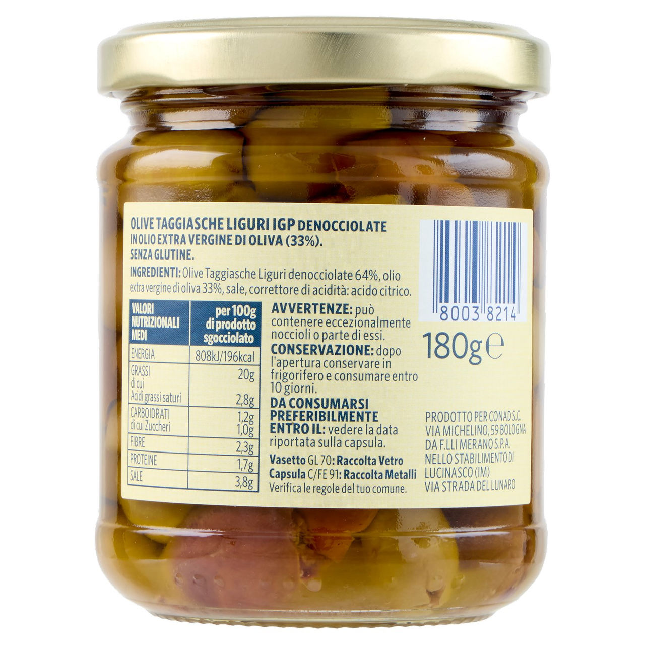 Olive Taggiasche Conad in vendita online