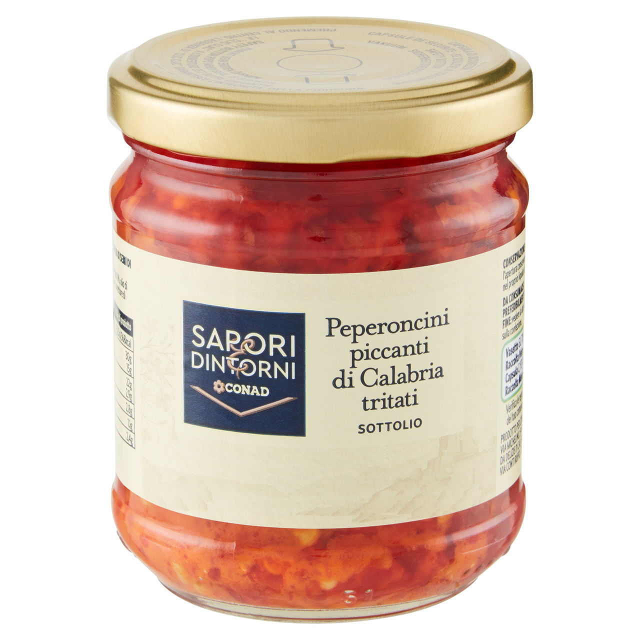 SAPORI & DINTORNI CONAD Peperoncini piccanti di Calabria tritati Sottolio 180 g