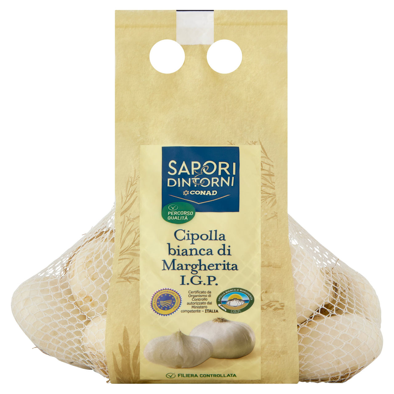 SAPORI & DINTORNI CONAD Percorso Qualità Cipolla bianca di Margherita I.G.P. Italia Cal. 50/70 750 g