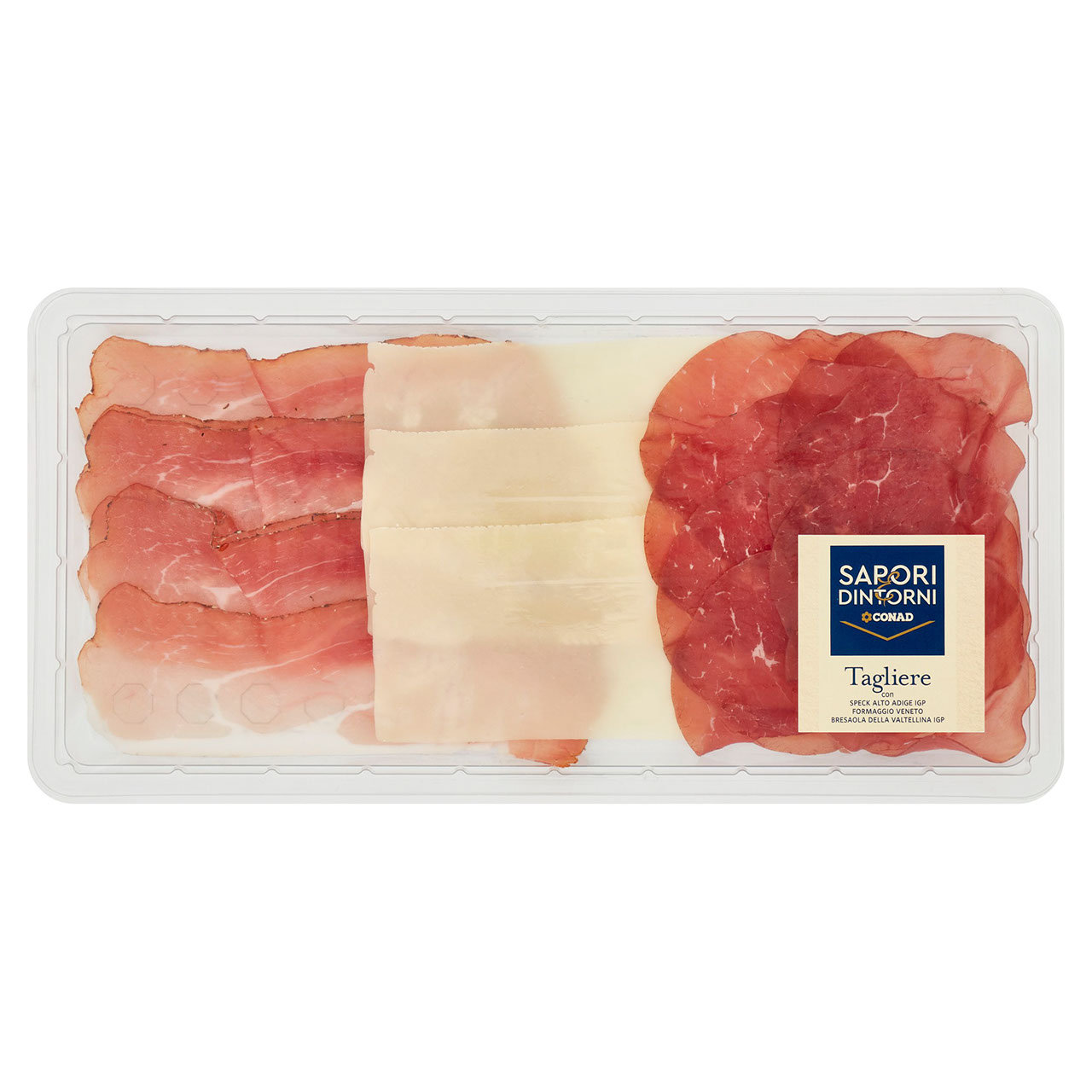 SAPORI & DINTORNI CONAD Tagliere Speck Alto Adige IGP Formaggio Veneto Bresaola Valtellina IGP 160 g