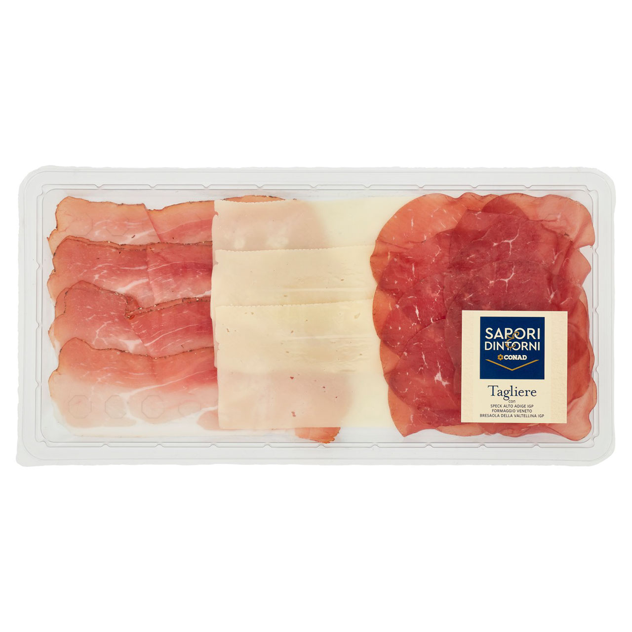 SAPORI & DINTORNI CONAD Tagliere Speck Alto Adige IGP Formaggio Veneto Bresaola Valtellina IGP 160 g