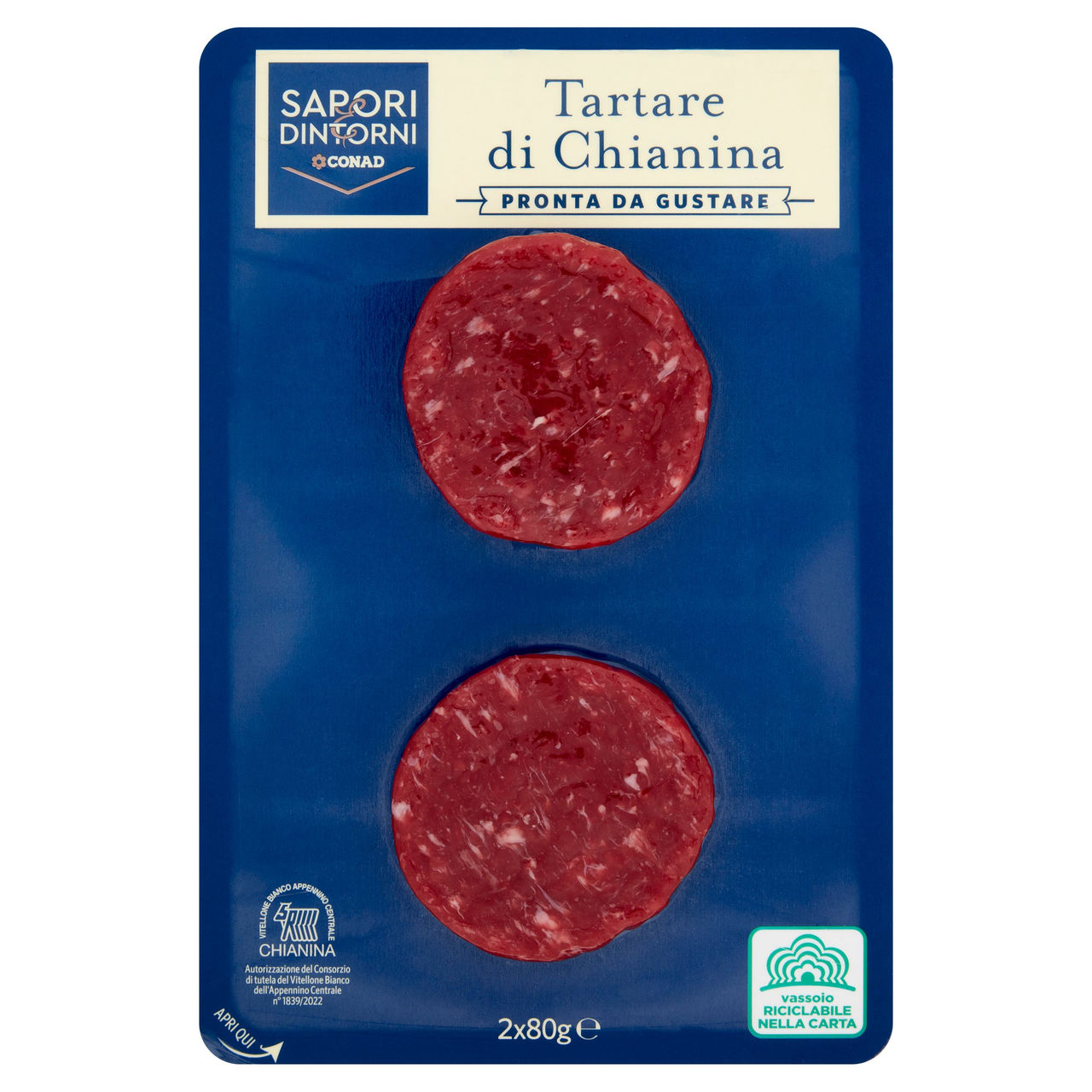 SAPORI & DINTORNI CONAD Tartare di Chianina 2 x 80 g