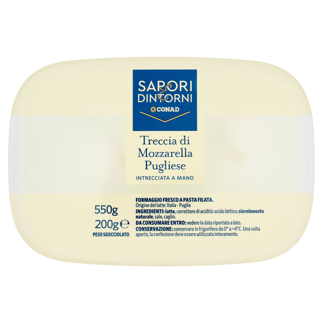 SAPORI & DINTORNI CONAD Treccia di Mozzarella Pugliese 200 g