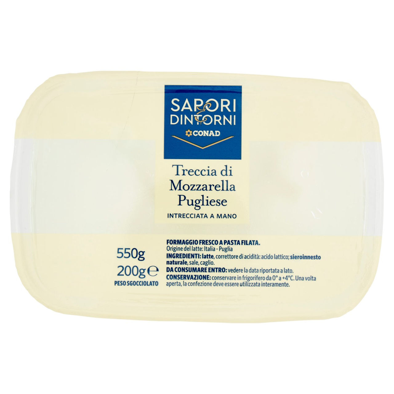 SAPORI & DINTORNI CONAD Treccia di Mozzarella Pugliese 200 g