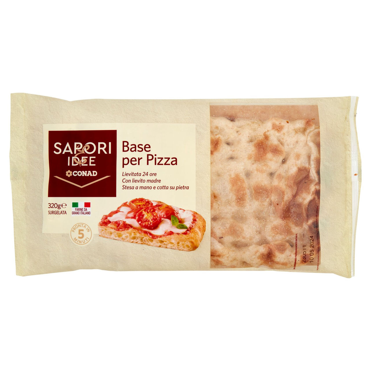 SAPORI & IDEE CONAD Base per Pizza Surgelata 320 g