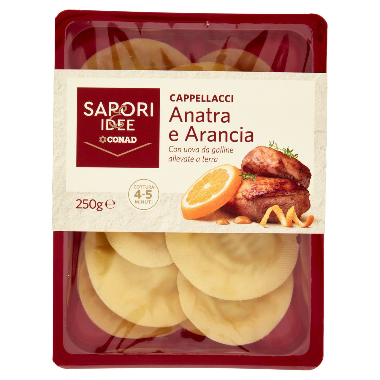 SAPORI & IDEE CONAD Cappellacci Anatra e Arancia 250 g