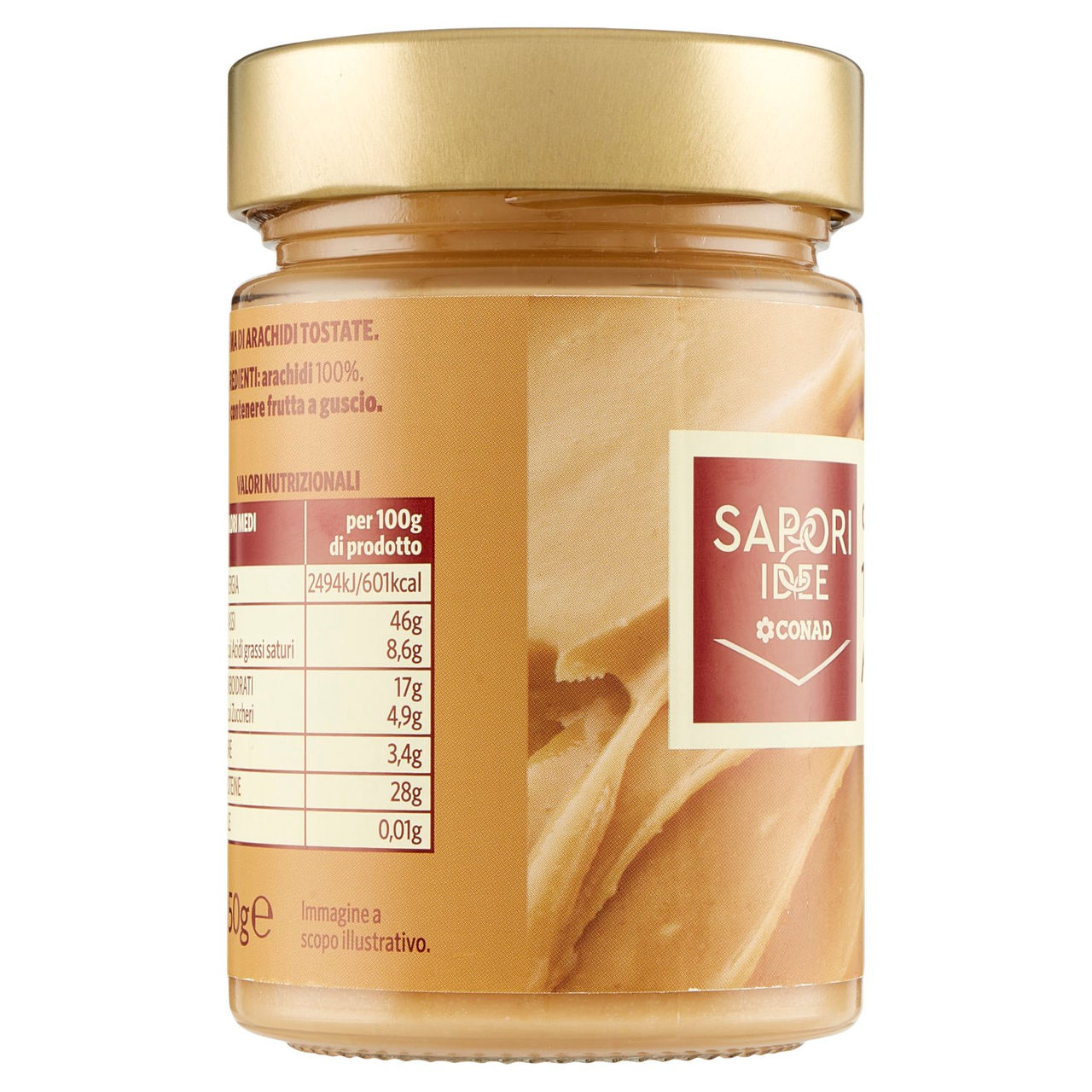 SAPORI & IDEE CONAD Crema 100% Arachidi 350 g