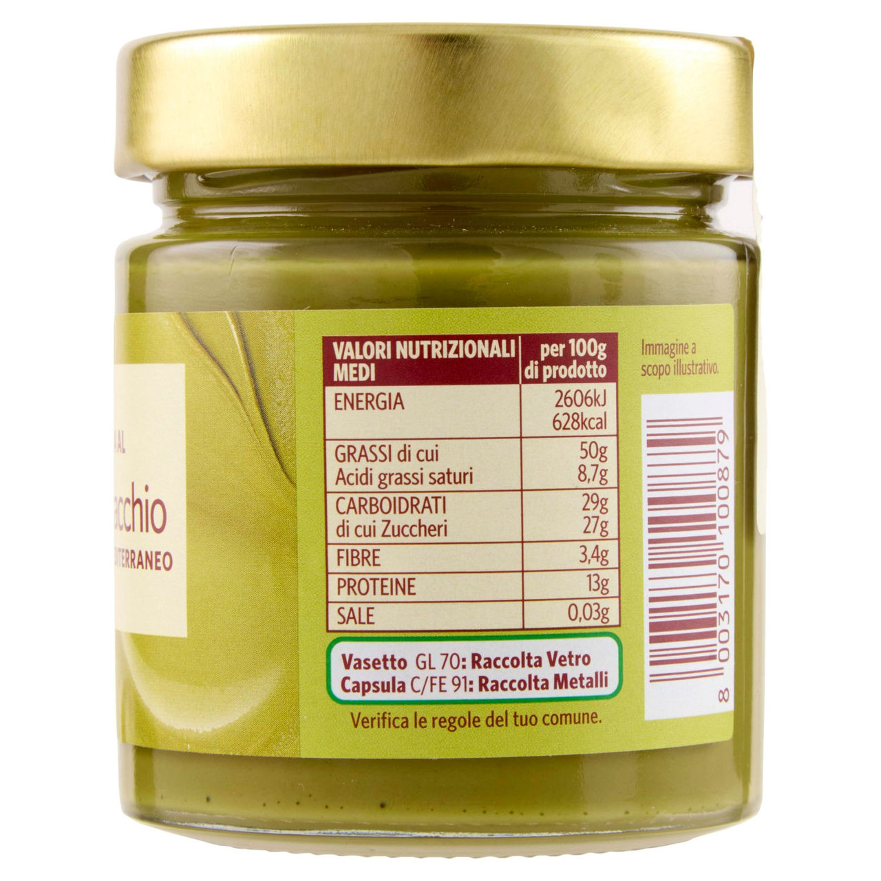 SAPORI & IDEE CONAD Crema al Pistacchio del Mediterraneo 200 g