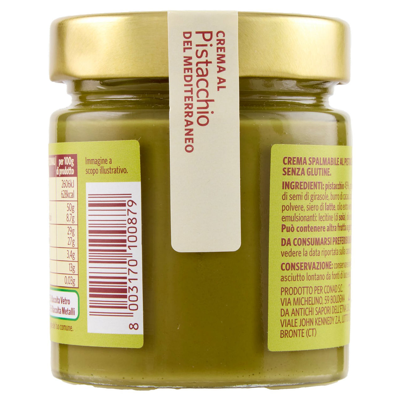 SAPORI & IDEE CONAD Crema al Pistacchio del Mediterraneo 200 g