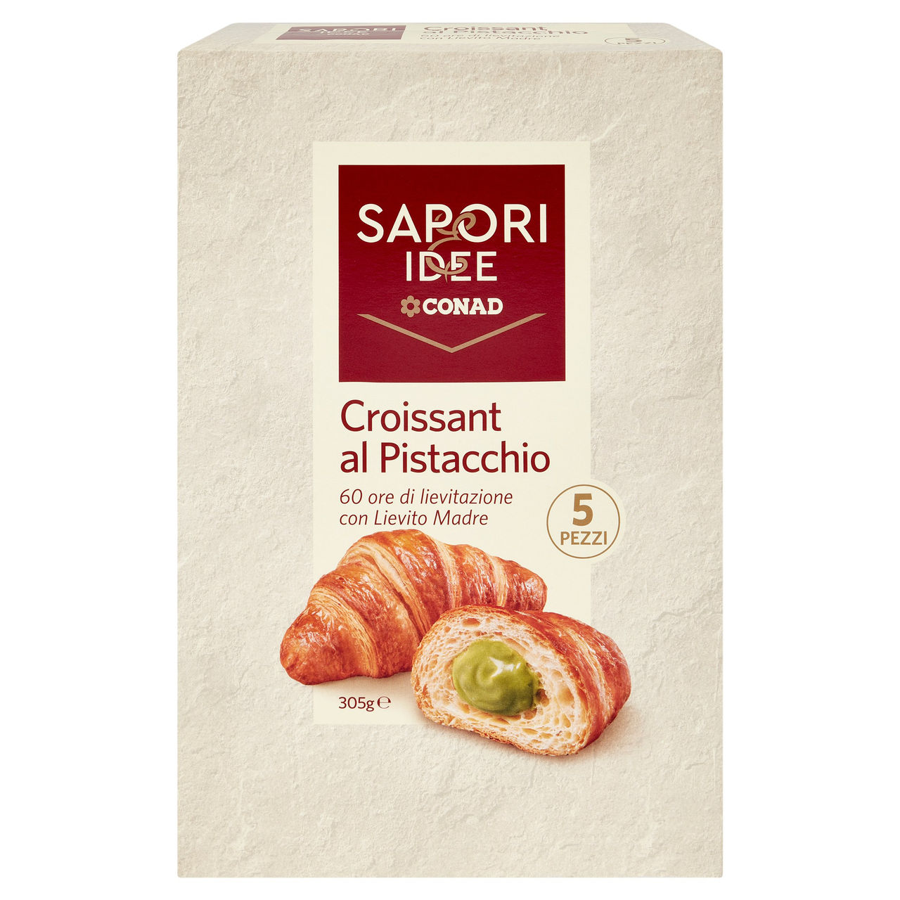 SAPORI & IDEE CONAD Croissant al Pistacchio 5 x 61 g