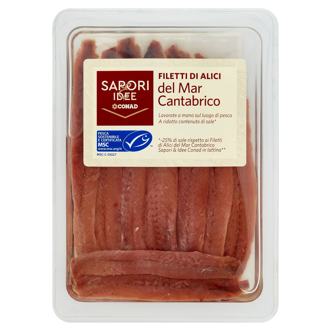 SAPORI & IDEE CONAD Filetti di Alici del Mar Cantabrico 60 g