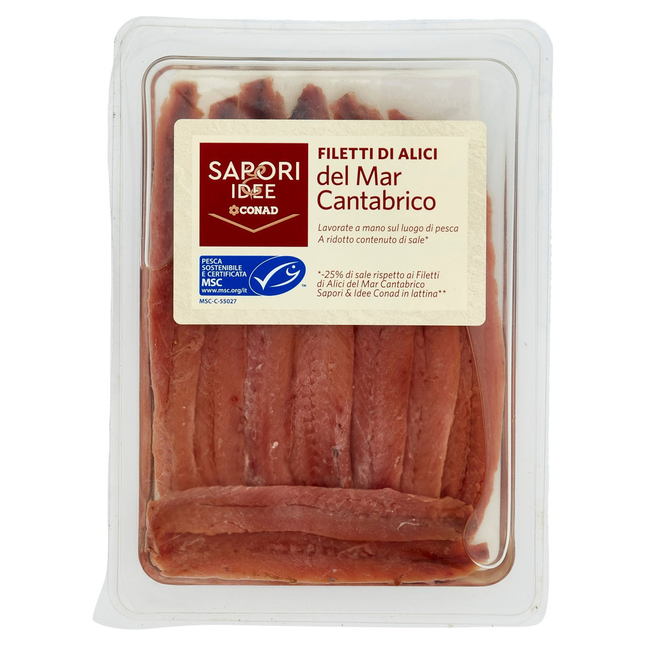 SAPORI & IDEE CONAD Filetti di Alici del Mar Cantabrico 60 g