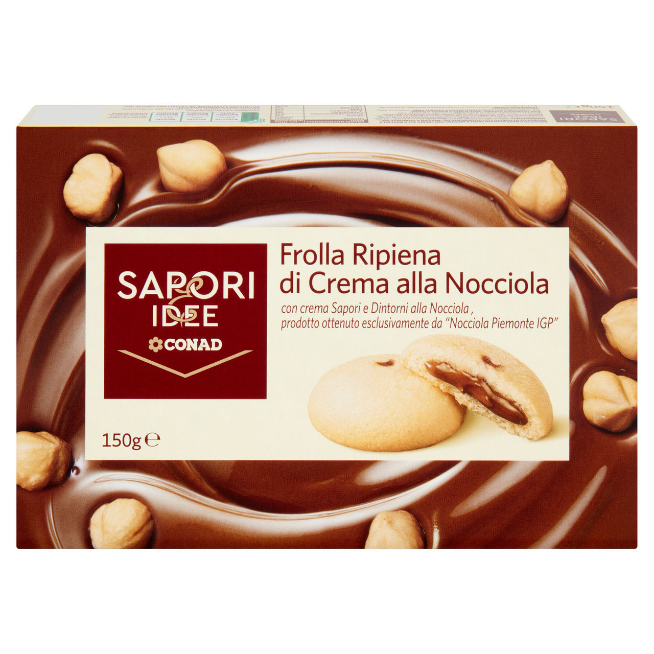 SAPORI & IDEE CONAD Frolla Ripiena di Crema alla Nocciola 150 g