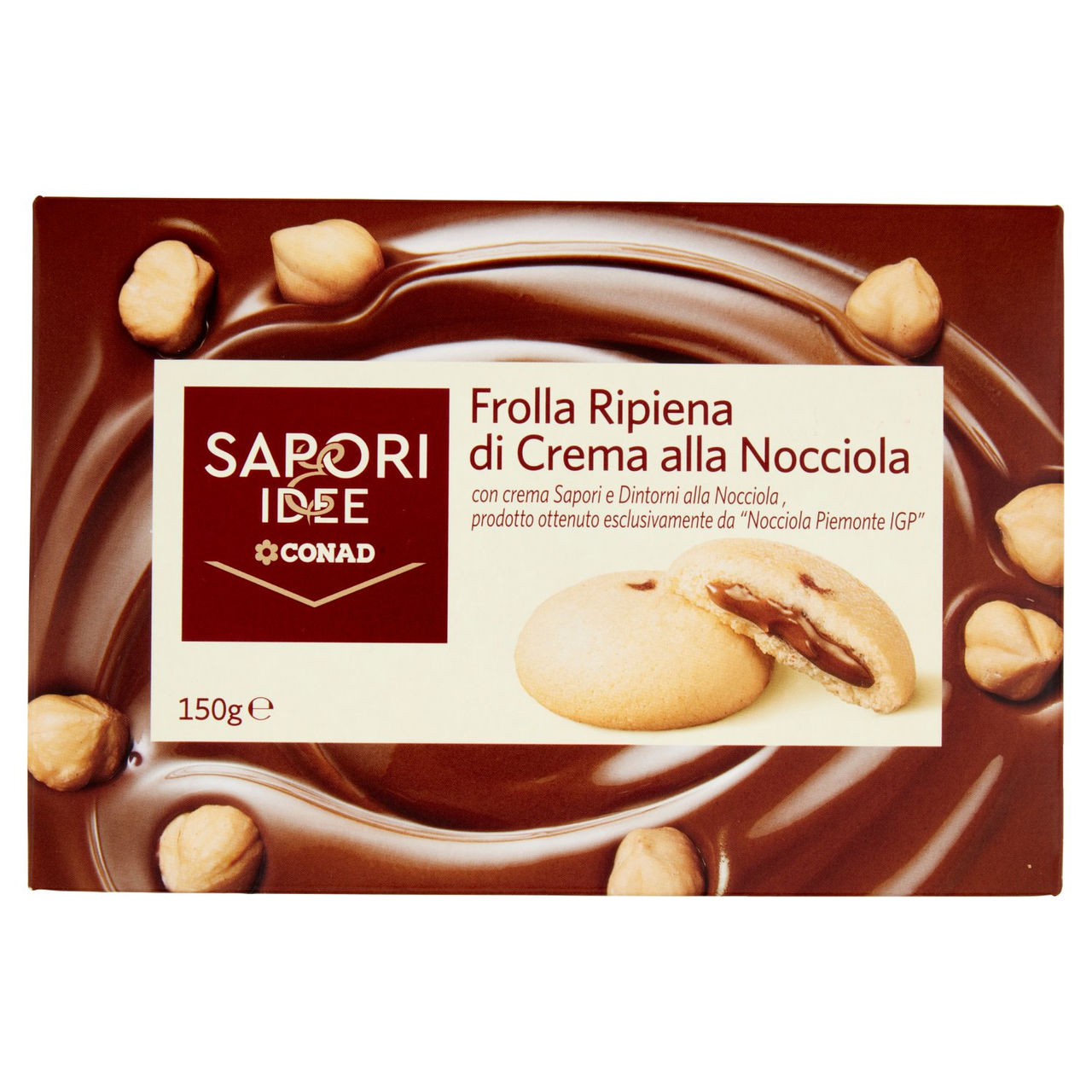 SAPORI & IDEE CONAD Frolla Ripiena di Crema alla Nocciola 150 g