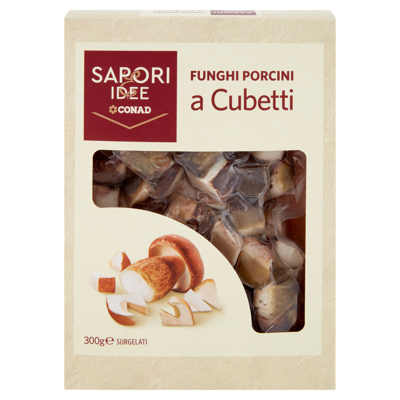 SAPORI & IDEE CONAD Funghi Porcini a Cubetti Surgelati 300 g