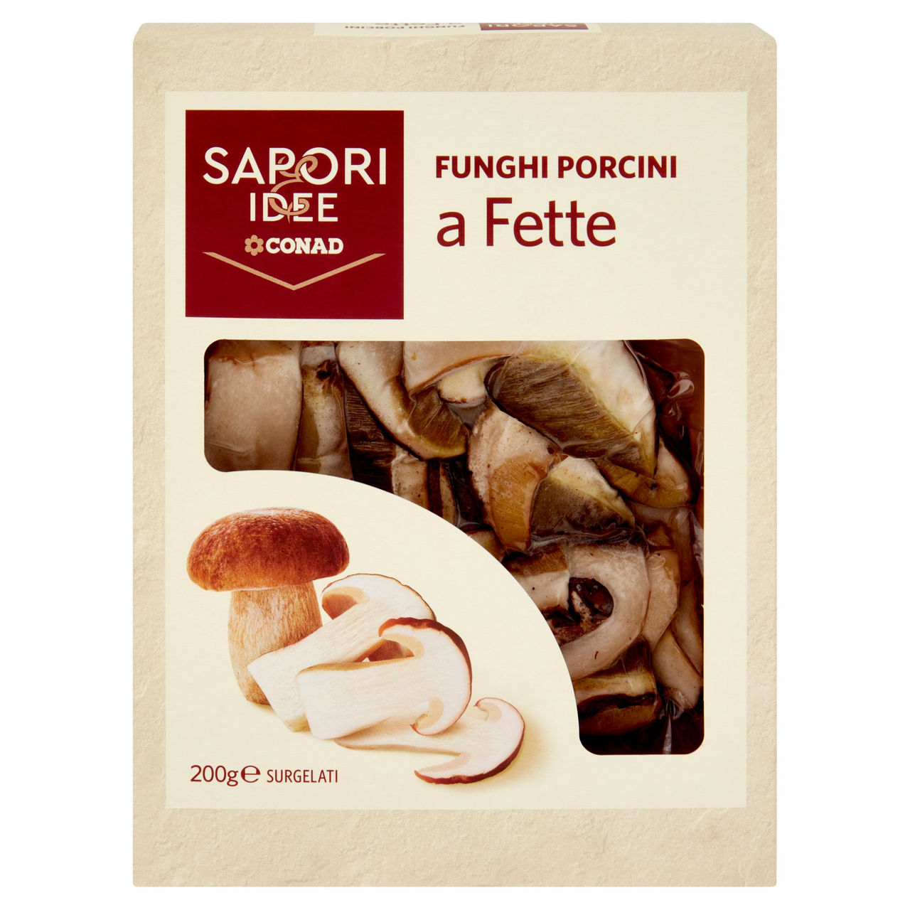 SAPORI & IDEE CONAD Funghi Porcini a Fette Surgelati 200 g