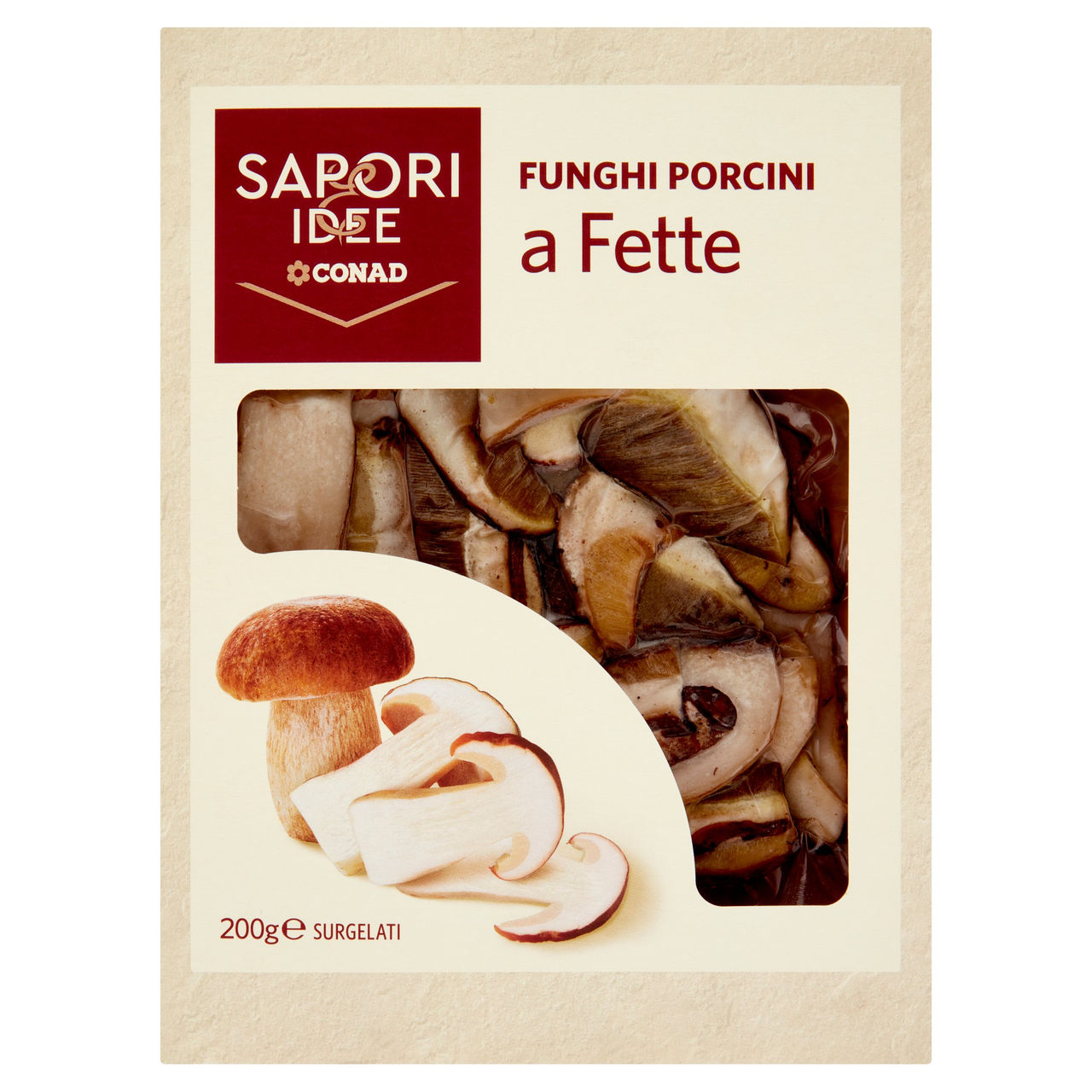 SAPORI & IDEE CONAD Funghi Porcini a Fette Surgelati 200 g