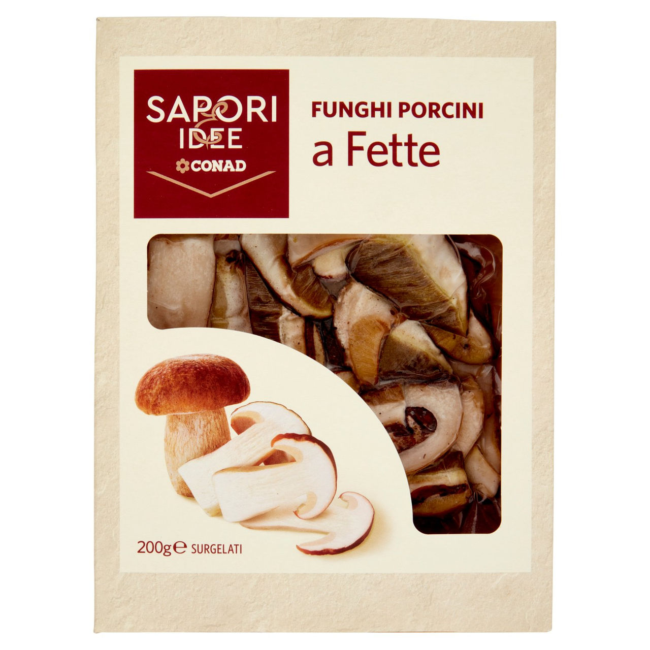 SAPORI & IDEE CONAD Funghi Porcini a Fette Surgelati 200 g