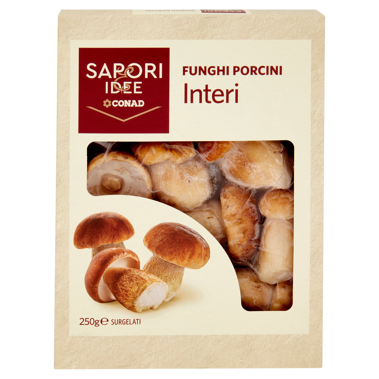 SAPORI & IDEE CONAD Funghi Porcini Interi Surgelati 250 g