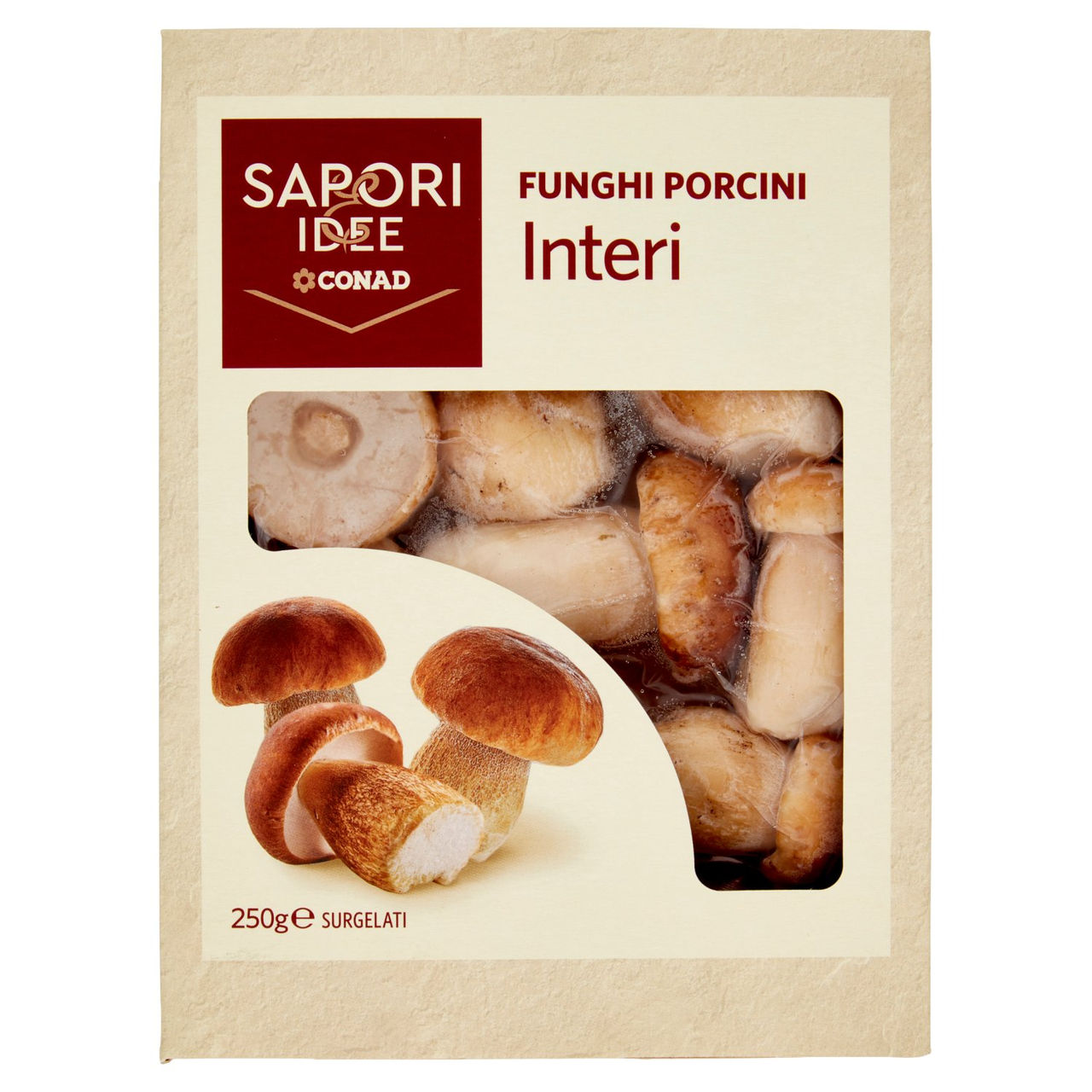 SAPORI & IDEE CONAD Funghi Porcini Interi Surgelati 250 g