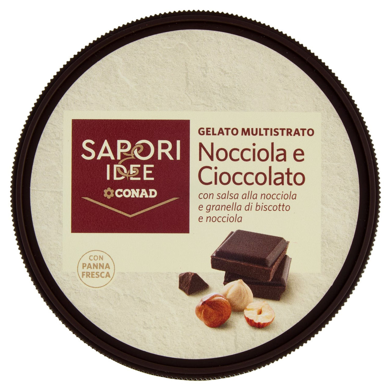 SAPORI & IDEE CONAD Gelato Multistrato Nocciola e Cioccolato 330 g