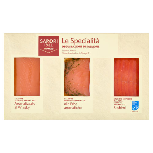SAPORI & IDEE CONAD Le Specialità Degustazione di Salmone 220 g