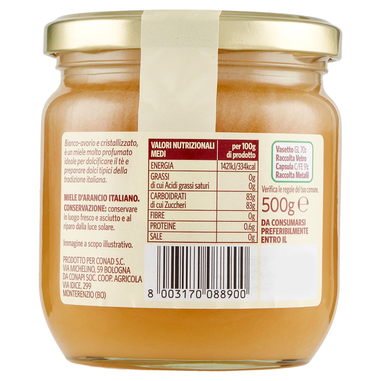 SAPORI & IDEE CONAD Miele di arancio 500 g