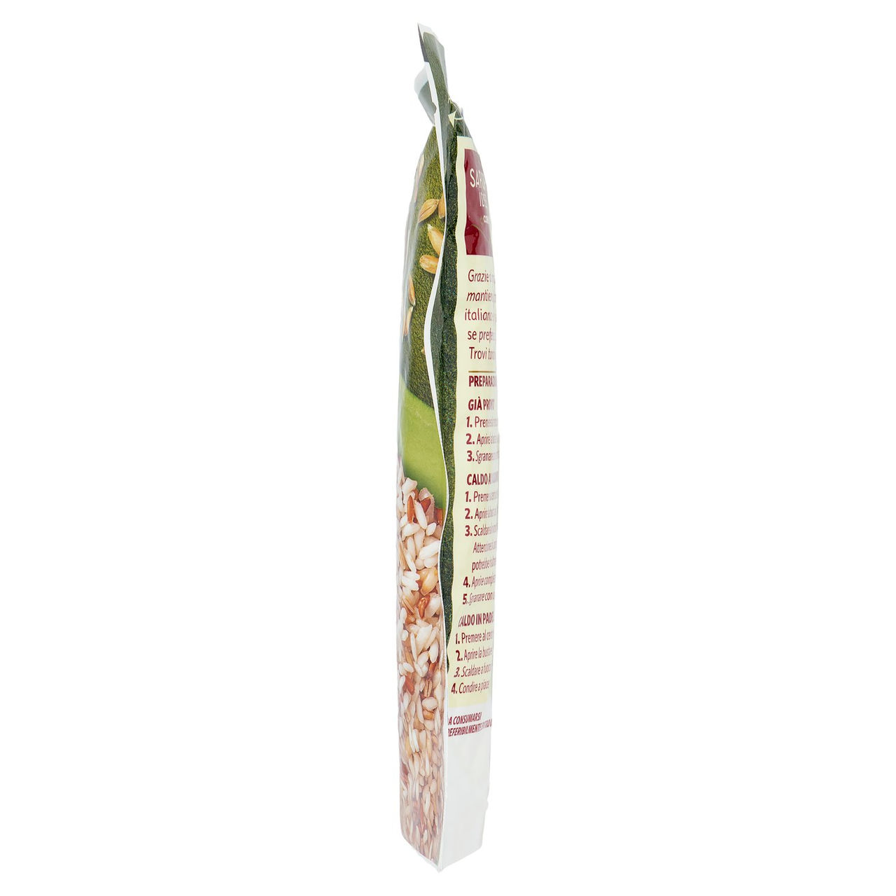 SAPORI & IDEE CONAD Mix 3 Cereali Riso, Orzo, Farro Cotto a Vapore con olio EVO italiano 220 g