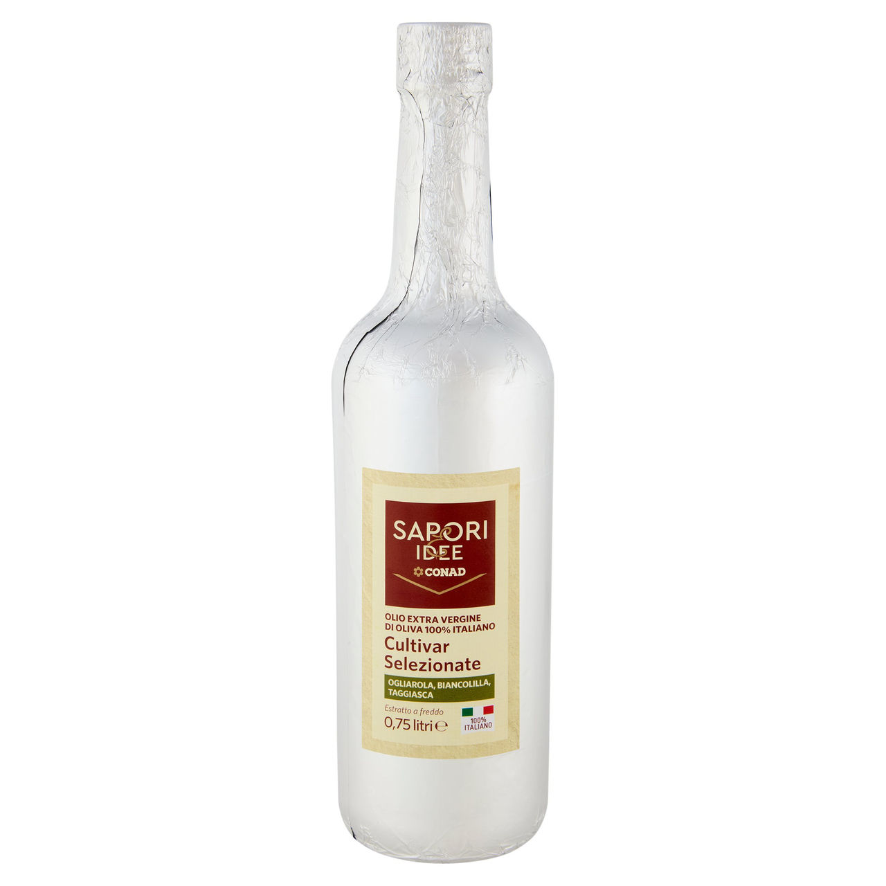 SAPORI & IDEE CONAD Olio EVO 100% Italiano Cultivar Selezionate Ogliarola Biancolilla Taggiasca 75cl