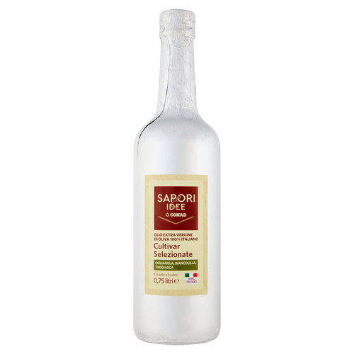 SAPORI & IDEE CONAD Olio EVO 100% Italiano Cultivar Selezionate Ogliarola Biancolilla Taggiasca 75cl