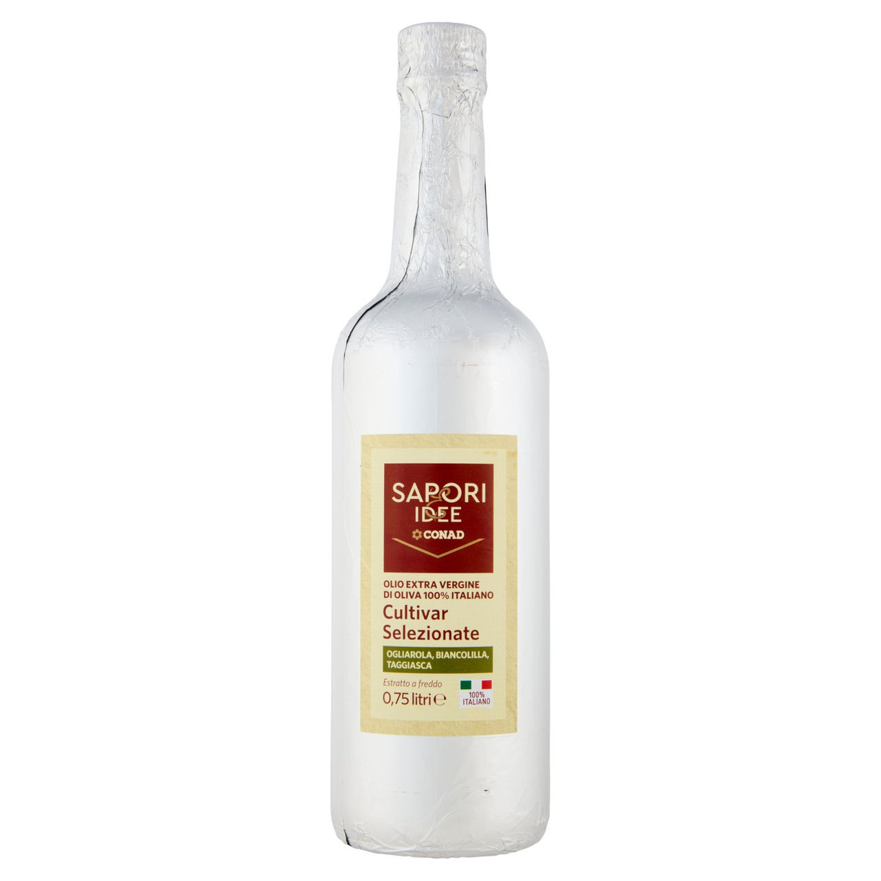 SAPORI & IDEE CONAD Olio EVO 100% Italiano Cultivar Selezionate Ogliarola Biancolilla Taggiasca 75cl