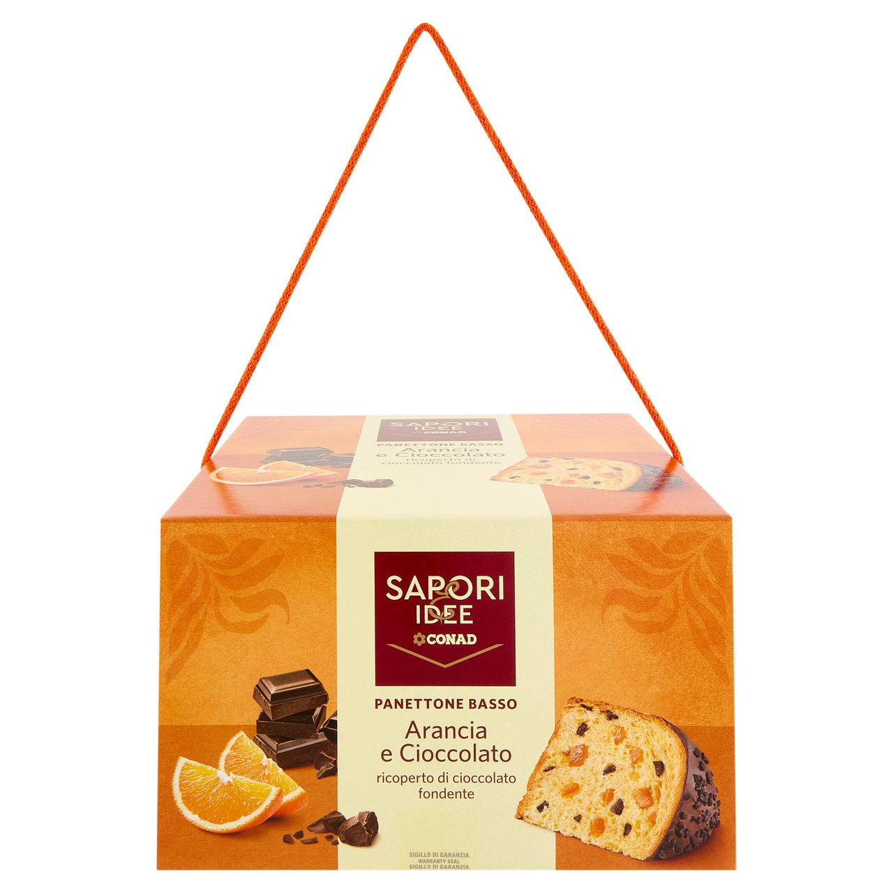 SAPORI & IDEE CONAD Panettone Basso Arancia e Cioccolato 850 g