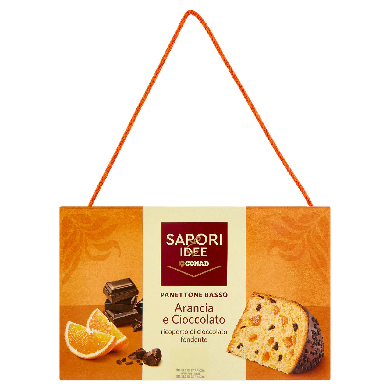 SAPORI & IDEE CONAD Panettone Basso Arancia e Cioccolato 850 g