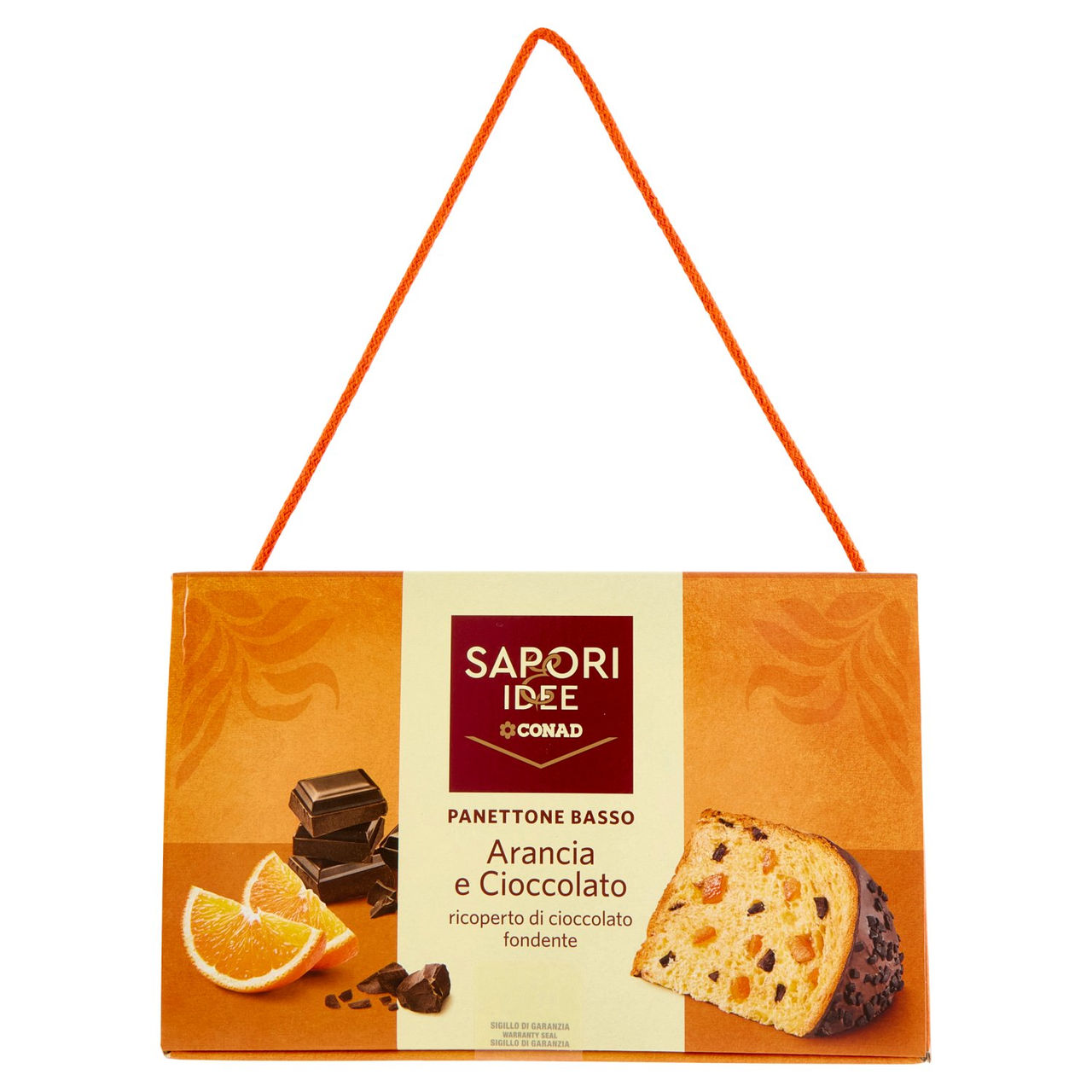 SAPORI & IDEE CONAD Panettone Basso Arancia e Cioccolato 850 g