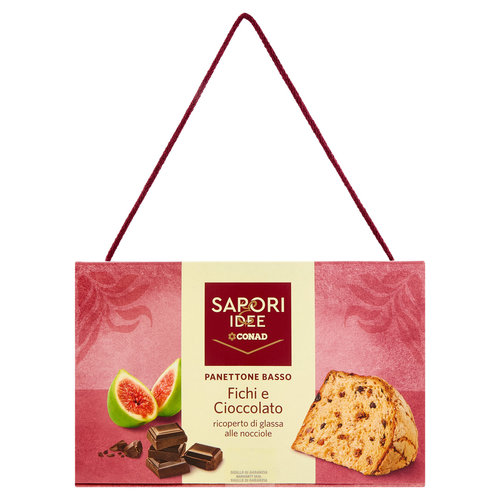 SAPORI & IDEE CONAD Panettone Basso Fichi e Cioccolato 850 g