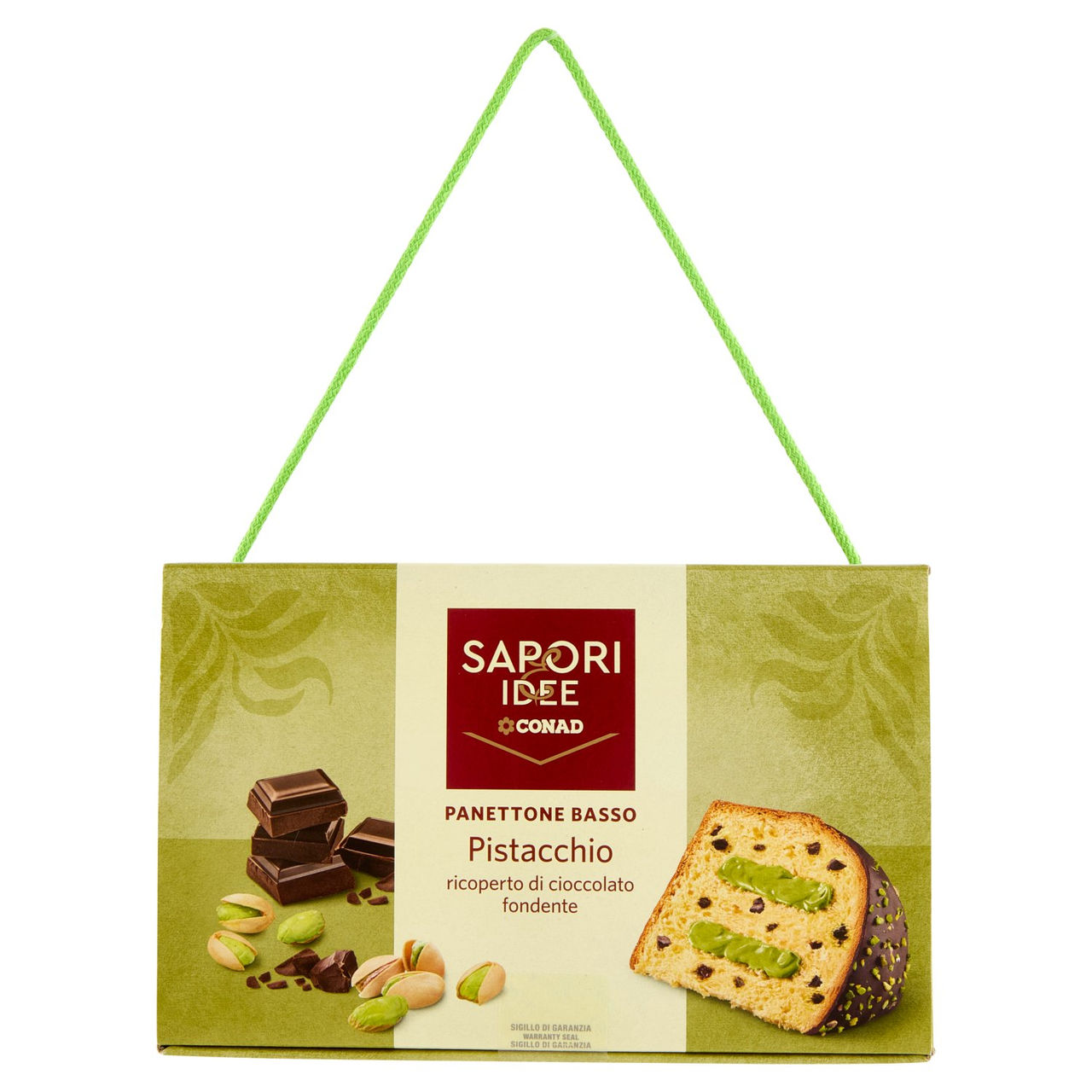 SAPORI & IDEE CONAD Panettone Basso Pistacchio 850 g