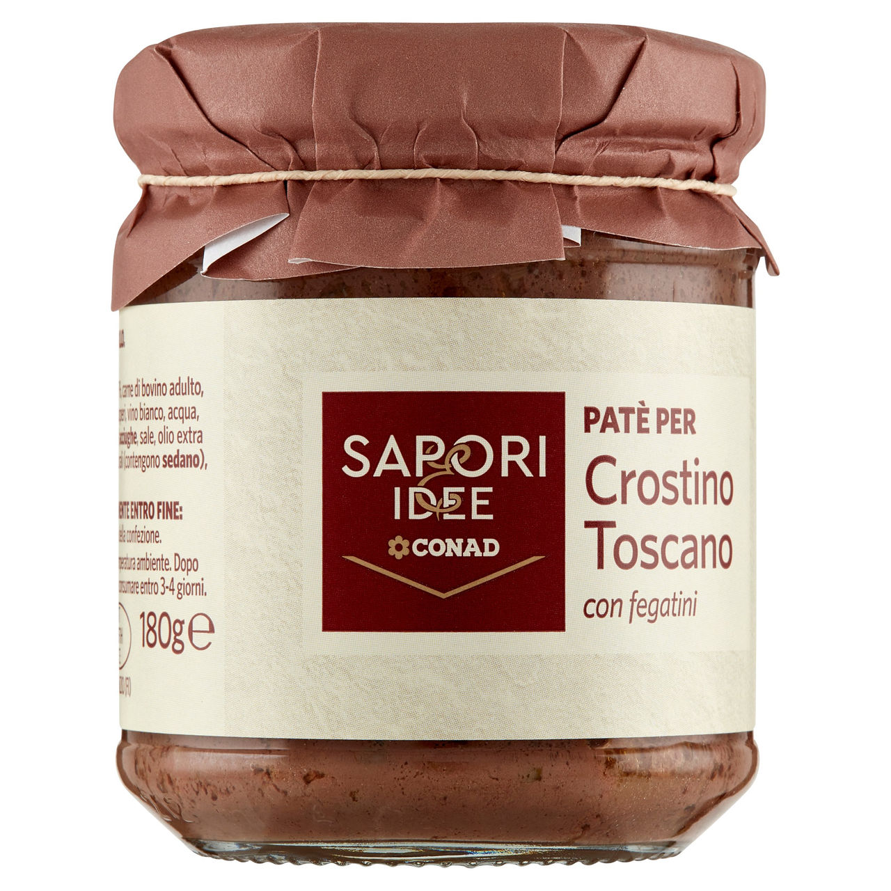 SAPORI & IDEE CONAD Patè per Crostino Toscano con fegatini 180 g