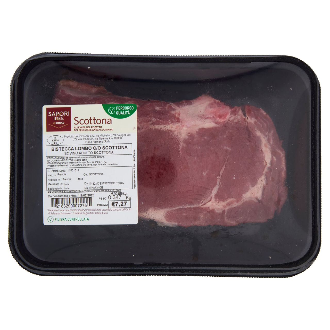 SAPORI & IDEE CONAD Percorso Qualità Bistecca Lombo c/o Scottona