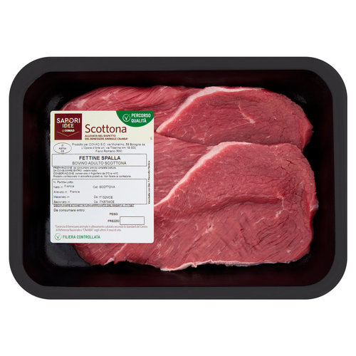 SAPORI & IDEE CONAD Percorso Qualità Fettine Spalla Bovino Adulto Scottona